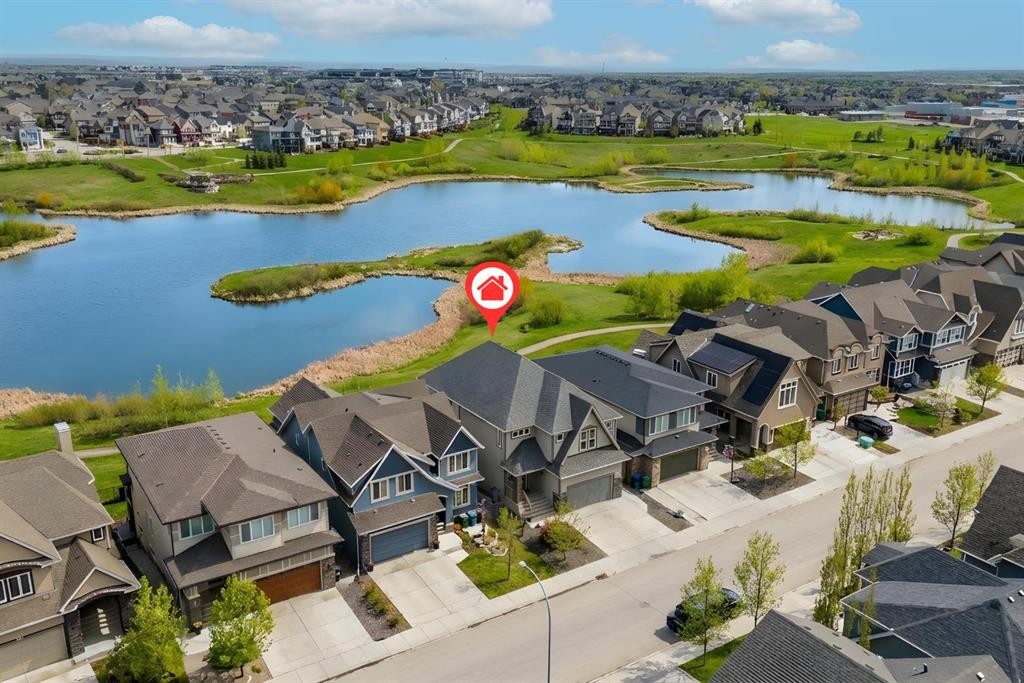 121 Marquis View Se, Calgary, AB - Outdoor With Body Of Water With View