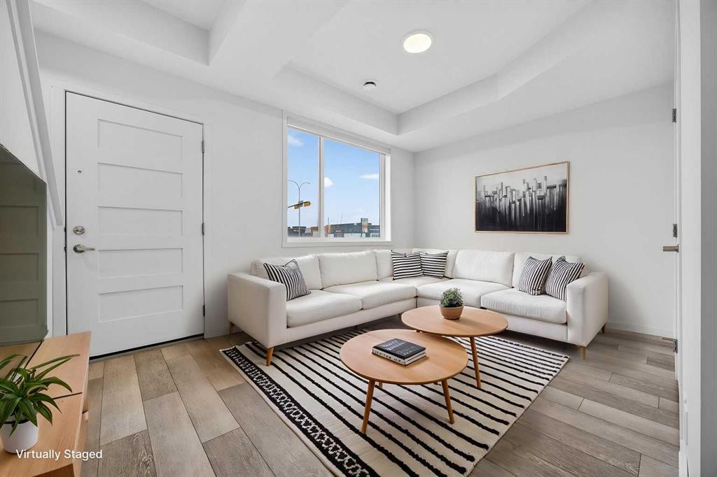 882 Cornerstone Boulevard Ne, Calgary, AB - Indoor Photo Showing Living Room