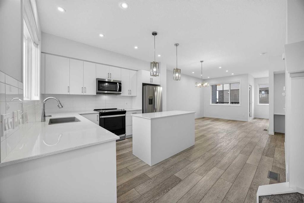 882 Cornerstone Boulevard Ne, Calgary, AB - Indoor Photo Showing Kitchen With Stainless Steel Kitchen With Upgraded Kitchen