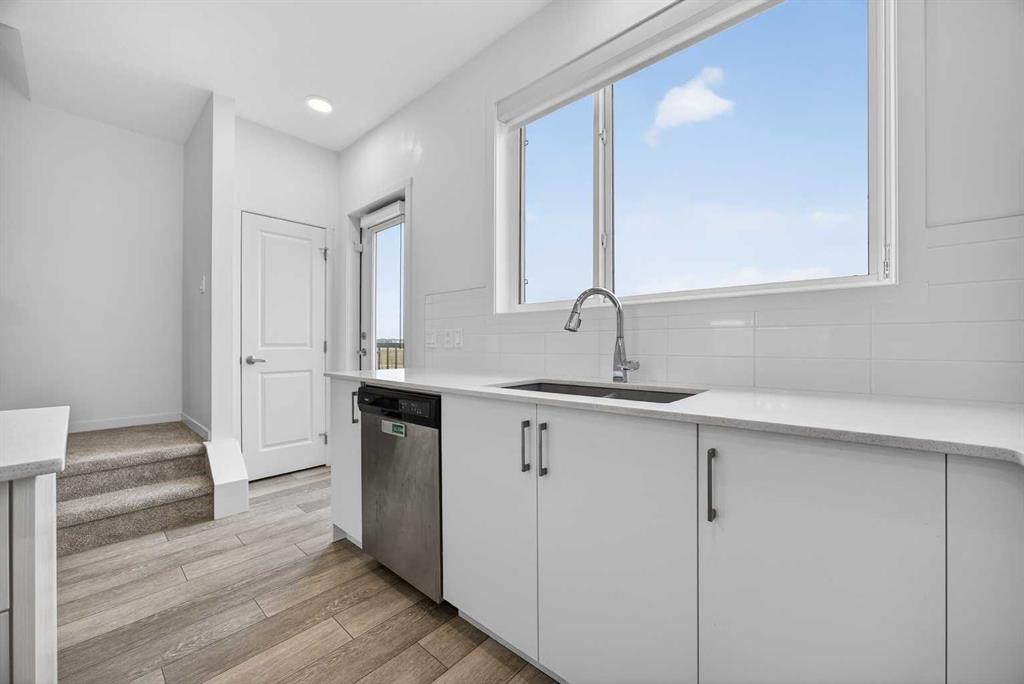 882 Cornerstone Boulevard Ne, Calgary, AB - Indoor Photo Showing Kitchen With Double Sink