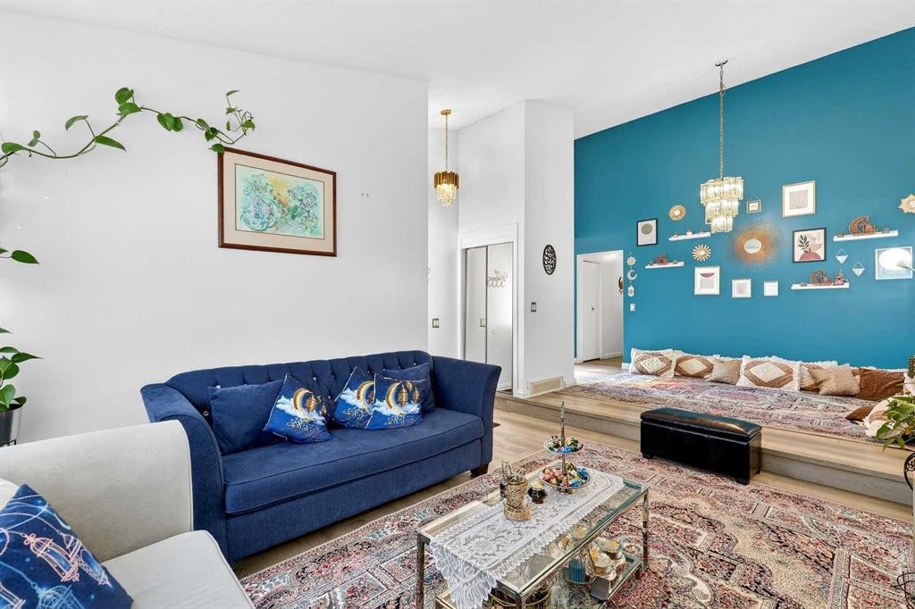 236 Mckerrell Way Se, Calgary, AB - Indoor Photo Showing Living Room