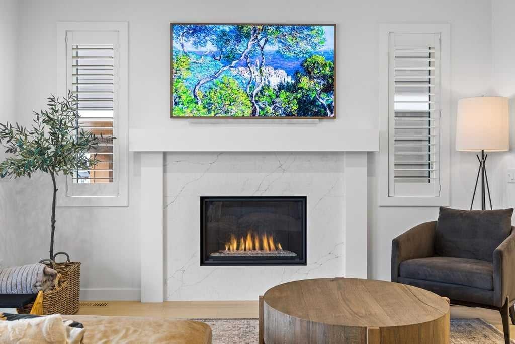 80 Timberline Way Sw, Calgary, AB - Indoor Photo Showing Living Room With Fireplace
