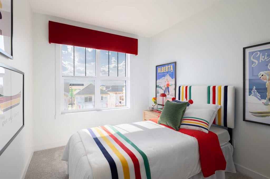 13 Wild Rose Way Se, Calgary, AB - Indoor Photo Showing Bedroom