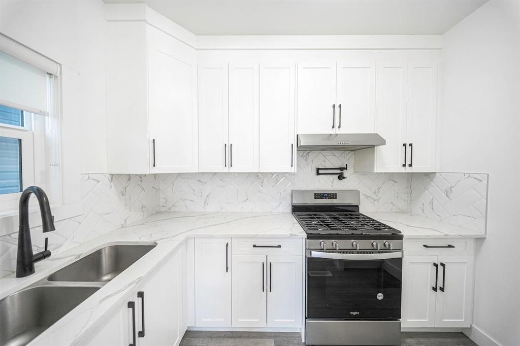123 Saddlecrest Grove Ne, Calgary, AB - Indoor Photo Showing Kitchen With Double Sink With Upgraded Kitchen