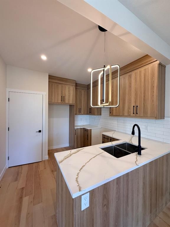 1997 Mccaskill Drive, Crossfield, AB - Indoor Photo Showing Kitchen With Double Sink