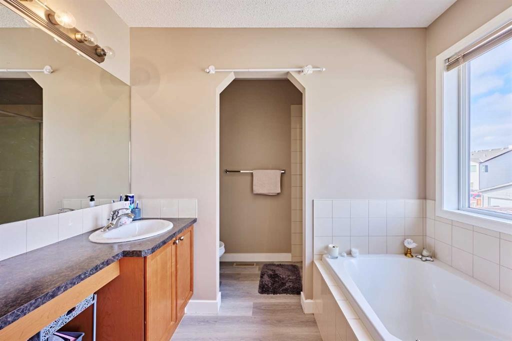 188 Silverado Plains Close Sw, Calgary, AB - Indoor Photo Showing Bathroom