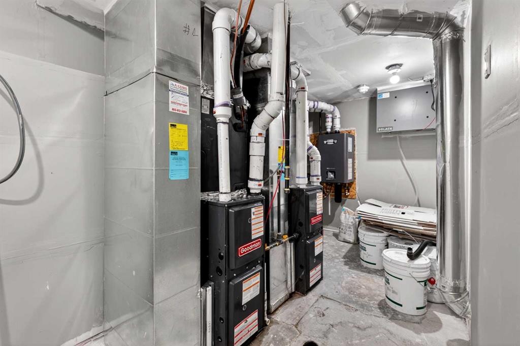 125 Saddlefield Crescent Ne, Calgary, AB - Indoor Photo Showing Basement