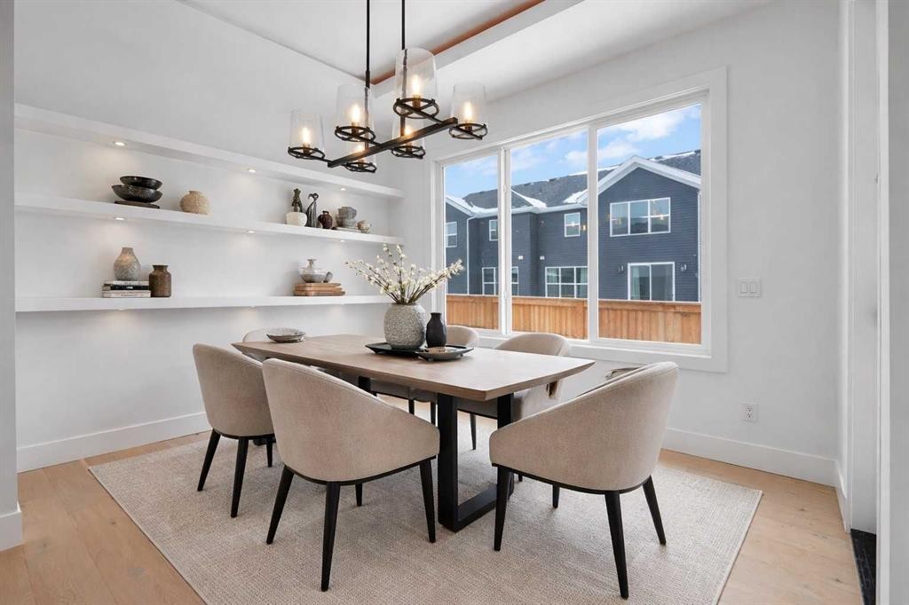 223 Kinniburgh Loop, Chestermere, AB - Indoor Photo Showing Dining Room