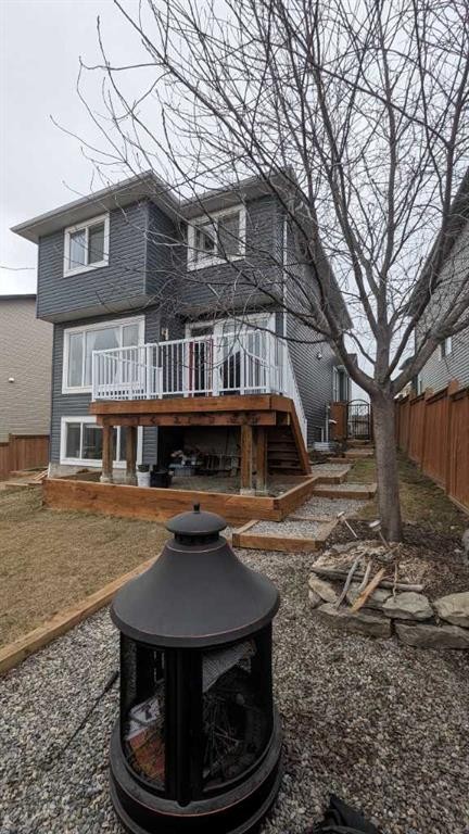 151 Heritage View, Cochrane, AB - Outdoor With Deck Patio Veranda