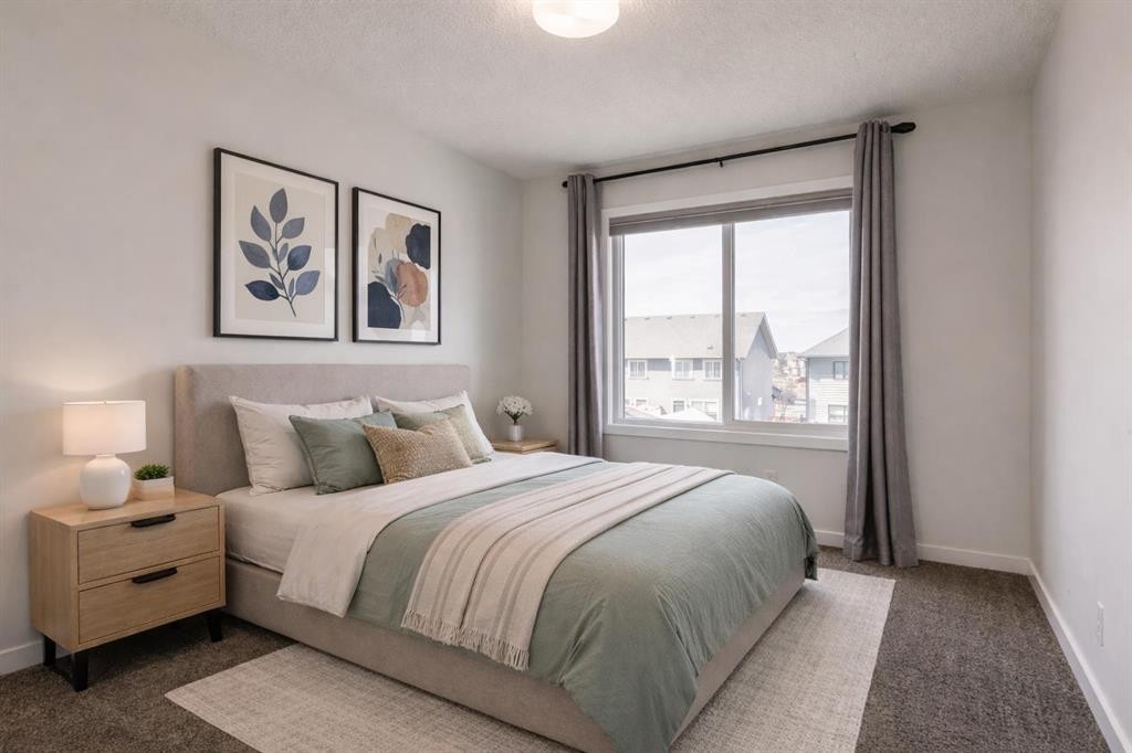 28 Masters Link Se, Calgary, AB - Indoor Photo Showing Bedroom