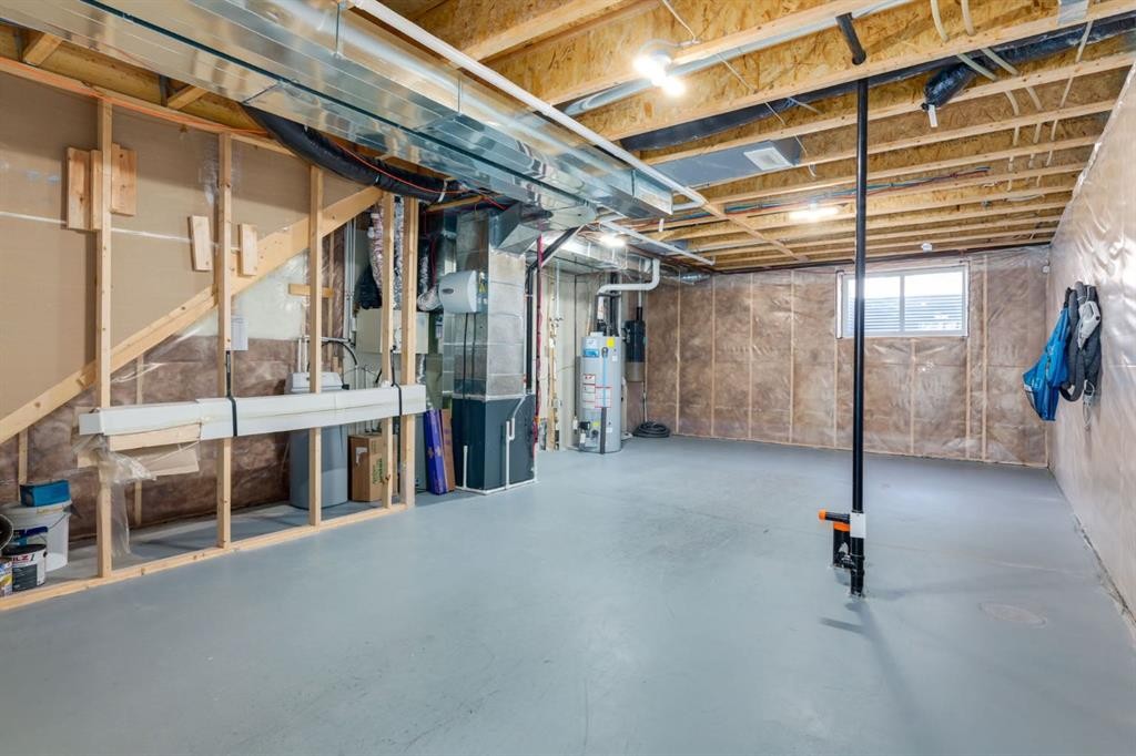 28 Masters Link Se, Calgary, AB - Indoor Photo Showing Basement