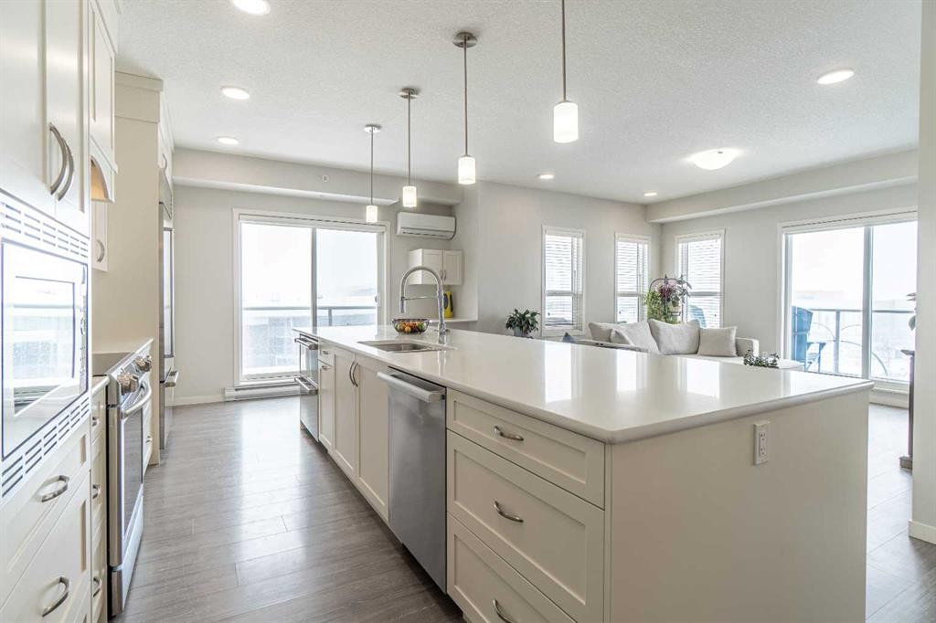 429-20 Seton Park Se, Calgary, AB - Indoor Photo Showing Kitchen With Upgraded Kitchen