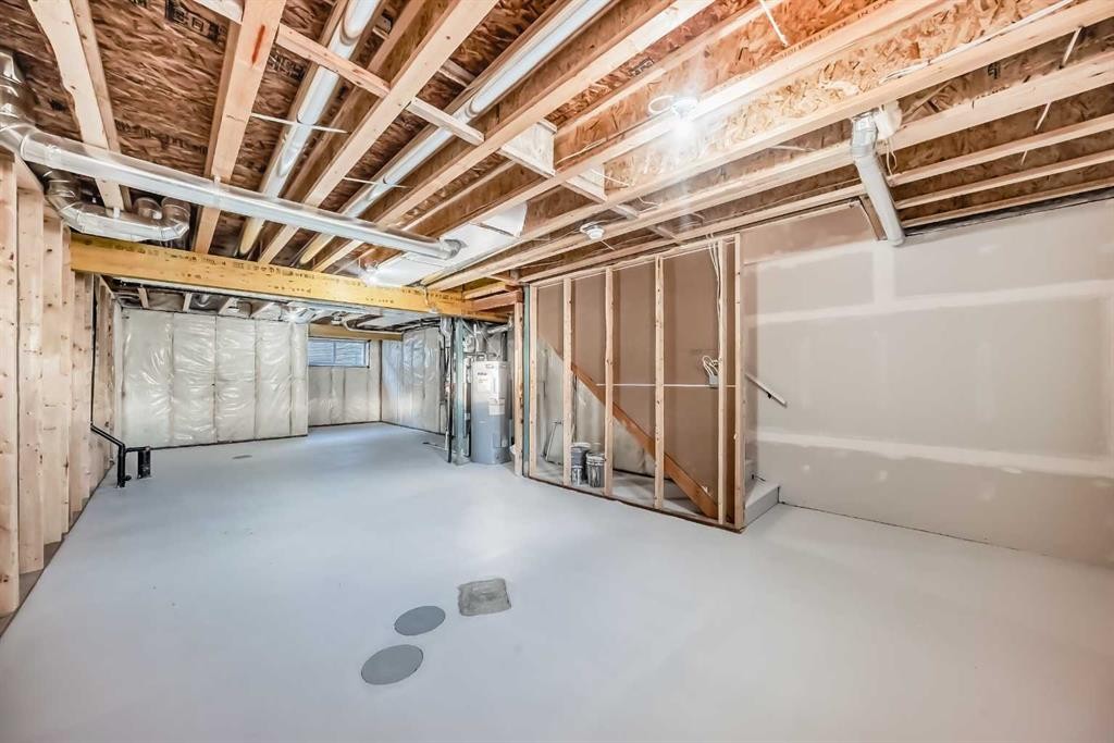 277 Cobblestone Gate, Airdrie, AB - Indoor Photo Showing Basement