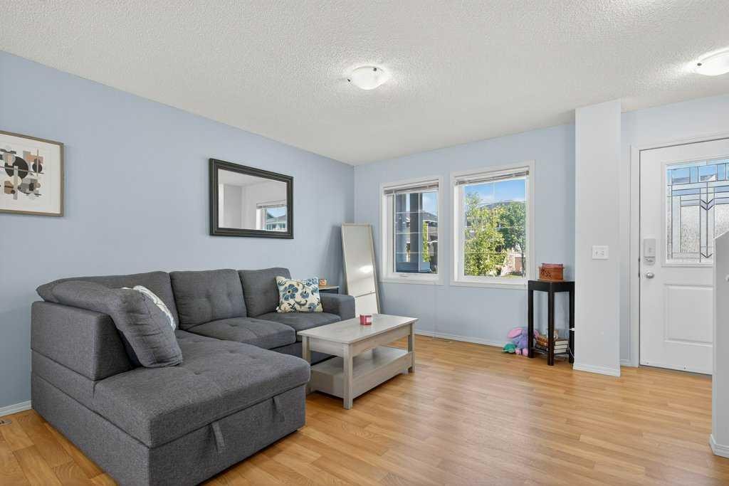 243 Redstone Drive Ne, Calgary, AB - Indoor Photo Showing Living Room