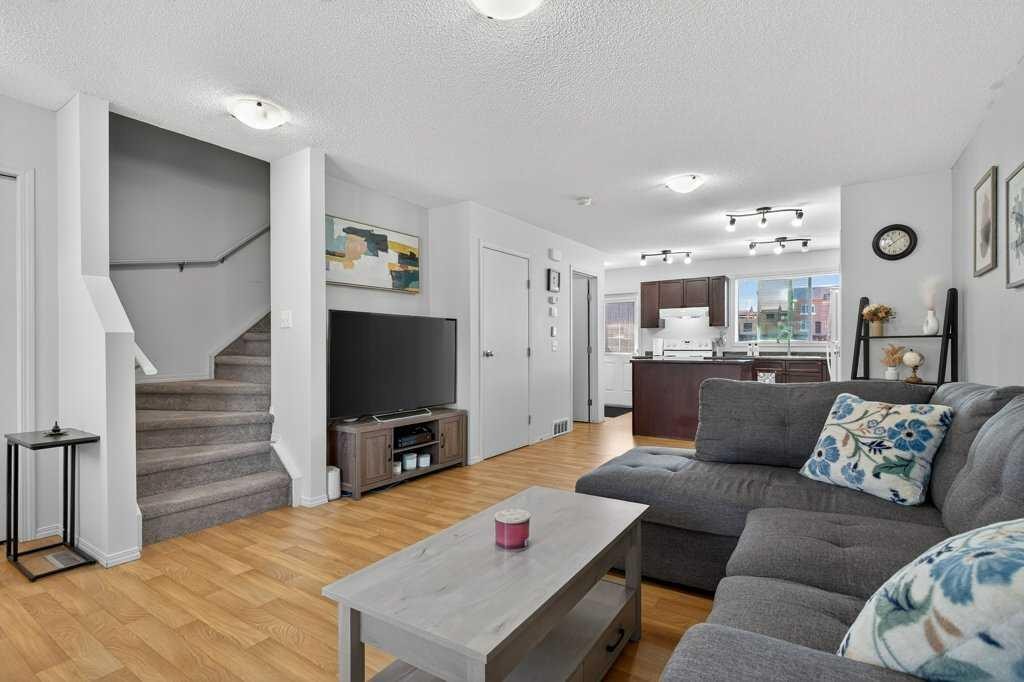 243 Redstone Drive Ne, Calgary, AB - Indoor Photo Showing Living Room
