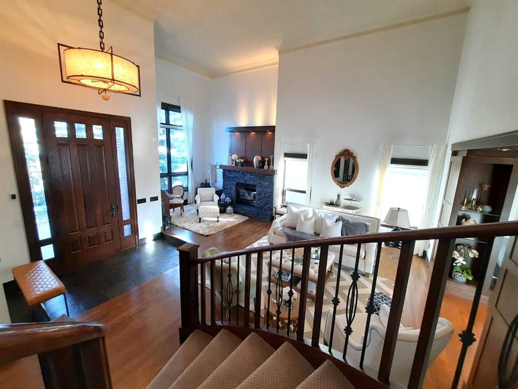 16021 Mckenzie Lake Way Se, Calgary, AB - Indoor With Fireplace