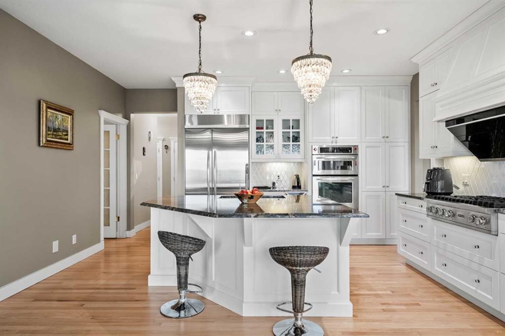 136 Patrick View Sw, Calgary, AB - Indoor Photo Showing Kitchen With Upgraded Kitchen