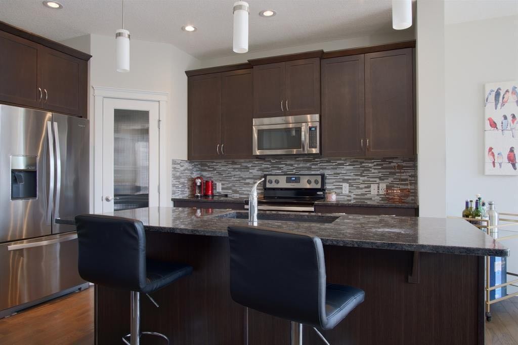 193 Redstone Common Ne, Calgary, AB - Indoor Photo Showing Kitchen With Stainless Steel Kitchen With Upgraded Kitchen