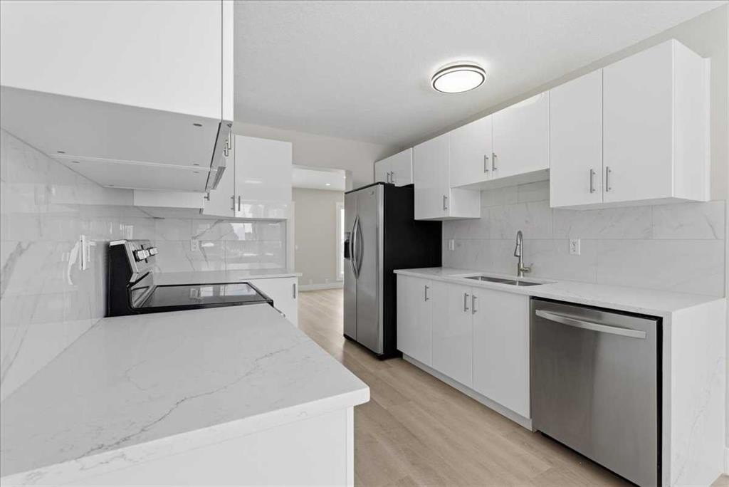 172 Abinger Crescent Ne, Calgary, AB - Indoor Photo Showing Kitchen With Stainless Steel Kitchen