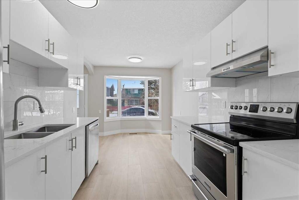 172 Abinger Crescent Ne, Calgary, AB - Indoor Photo Showing Kitchen With Stainless Steel Kitchen With Double Sink With Upgraded Kitchen