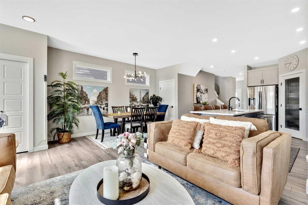 3675 Cornerstone Boulevard Ne, Calgary, AB - Indoor Photo Showing Living Room