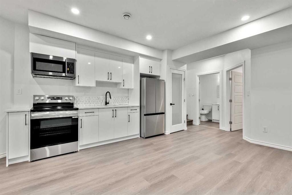 3675 Cornerstone Boulevard Ne, Calgary, AB - Indoor Photo Showing Kitchen With Stainless Steel Kitchen