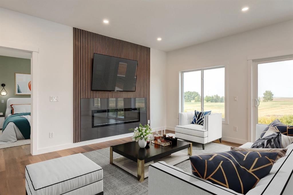 232 Red Tail Ridge Se, High River, AB - Indoor Photo Showing Living Room