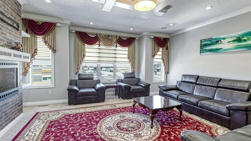 47 Saddlelake Way Ne, Calgary, AB - Indoor Photo Showing Living Room