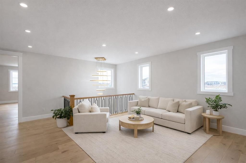 852 Dawson Point, Chestermere, AB - Indoor Photo Showing Living Room