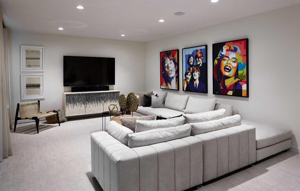 42 Setonridge Way Se, Calgary, AB - Indoor Photo Showing Living Room