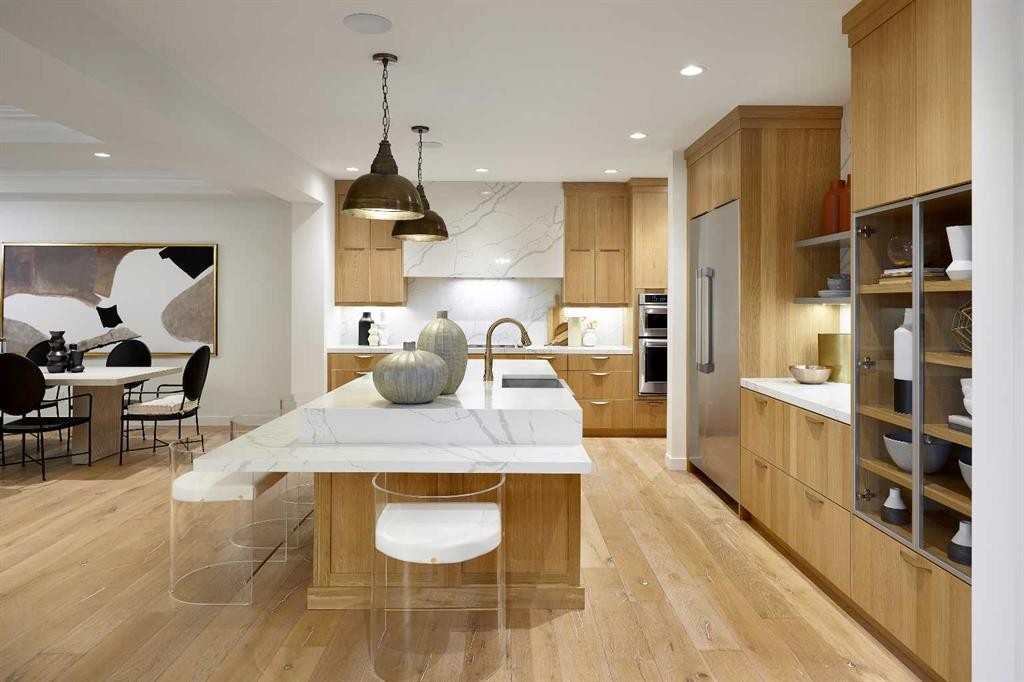 42 Setonridge Way Se, Calgary, AB - Indoor Photo Showing Kitchen With Upgraded Kitchen