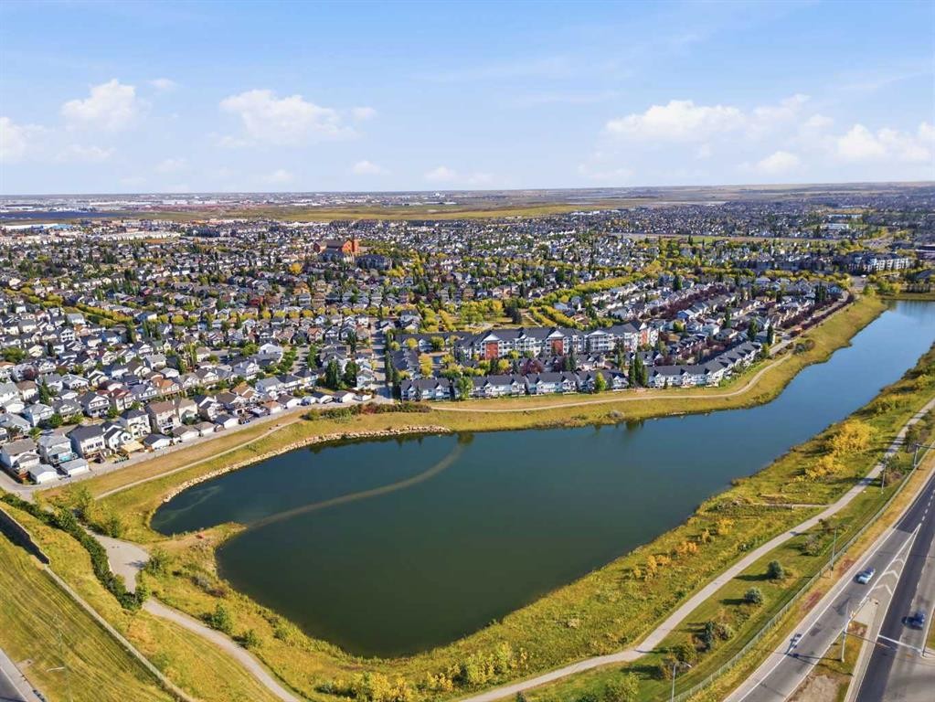 23 Prestwick Green Se, Calgary, AB - Outdoor With Body Of Water With View
