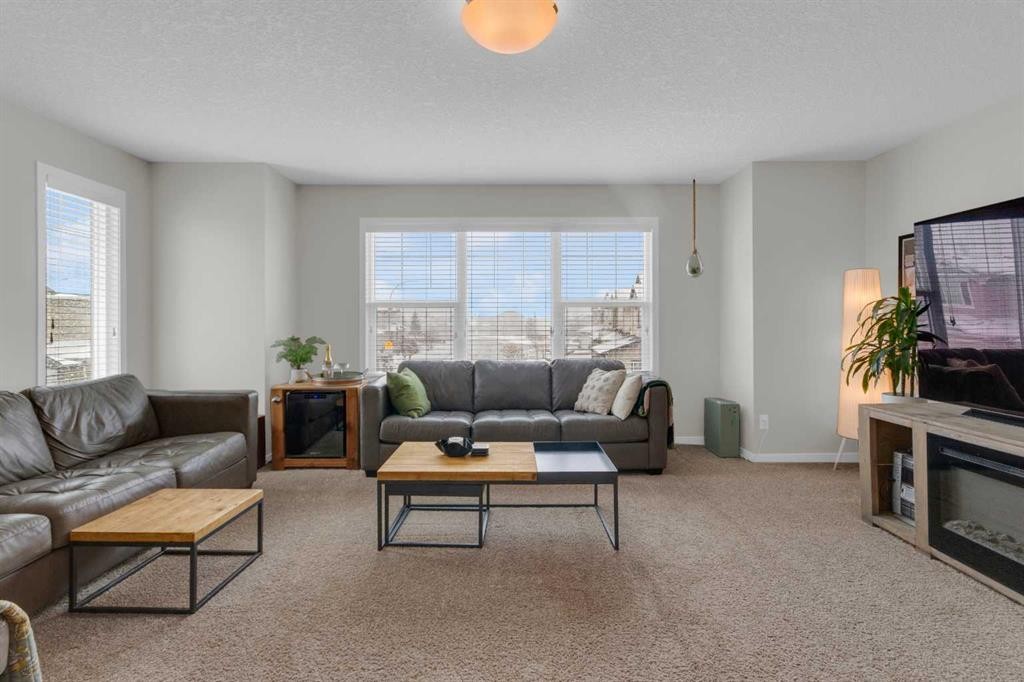 2052 Brightoncrest Green Se, Calgary, AB - Indoor Photo Showing Living Room