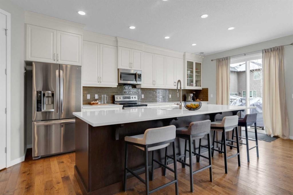 2052 Brightoncrest Green Se, Calgary, AB - Indoor Photo Showing Kitchen With Upgraded Kitchen