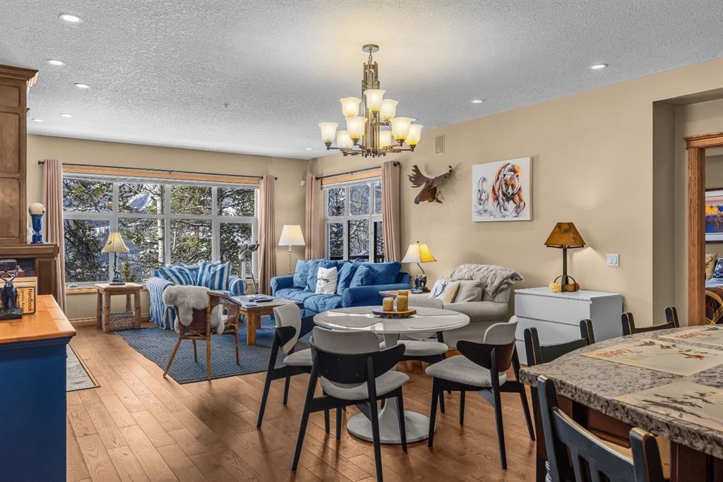 202-3 Aspen Glen, Canmore, AB - Indoor Photo Showing Dining Room
