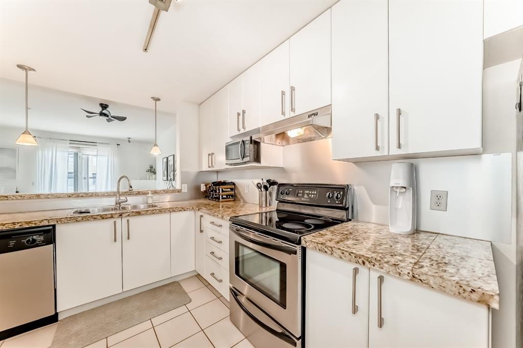 404-1000 Centre Avenue Ne, Calgary, AB - Indoor Photo Showing Kitchen With Double Sink