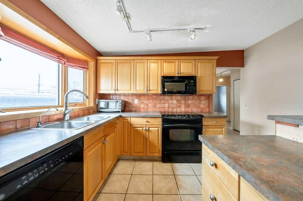 1017 Mckinnon Drive Ne, Calgary, AB - Indoor Photo Showing Kitchen With Double Sink