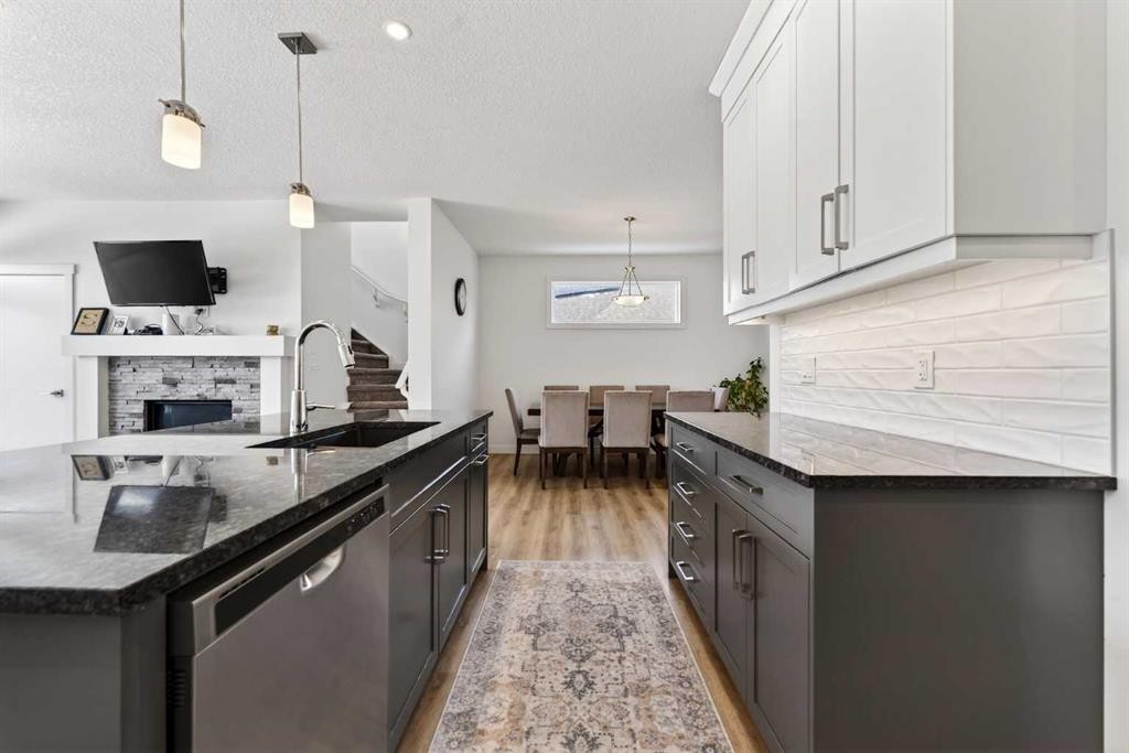 83 Seton Heath Se, Calgary, AB - Indoor Photo Showing Kitchen With Upgraded Kitchen
