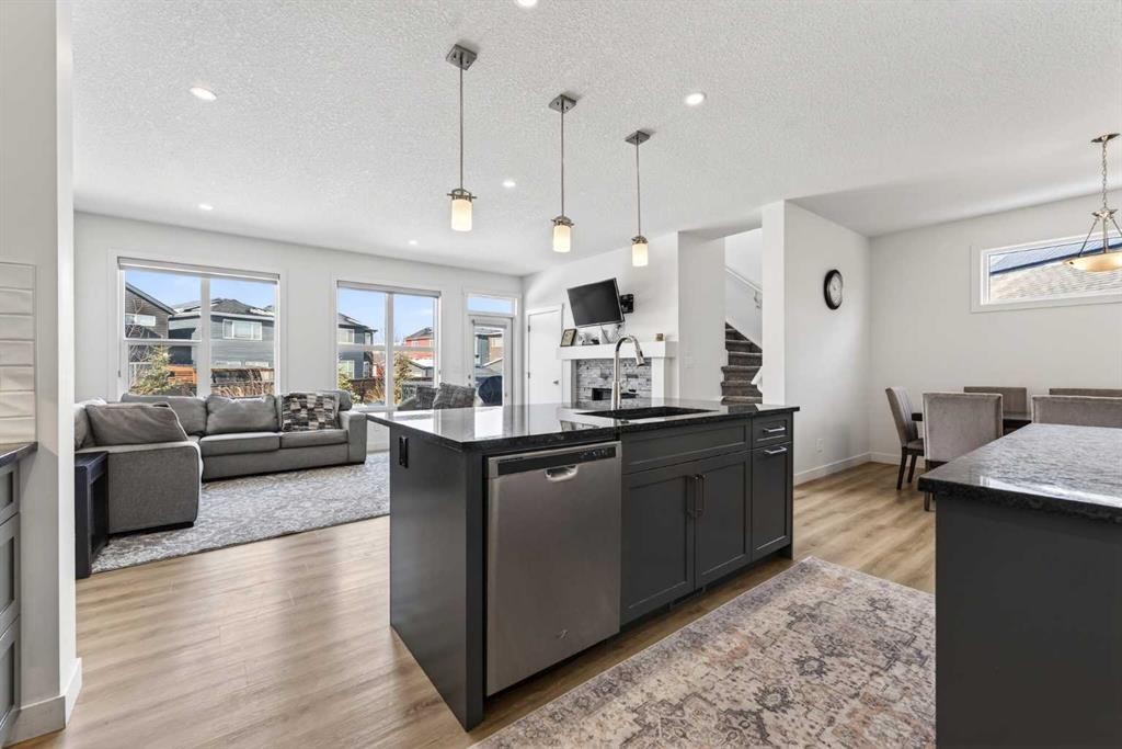 83 Seton Heath Se, Calgary, AB - Indoor Photo Showing Kitchen With Upgraded Kitchen