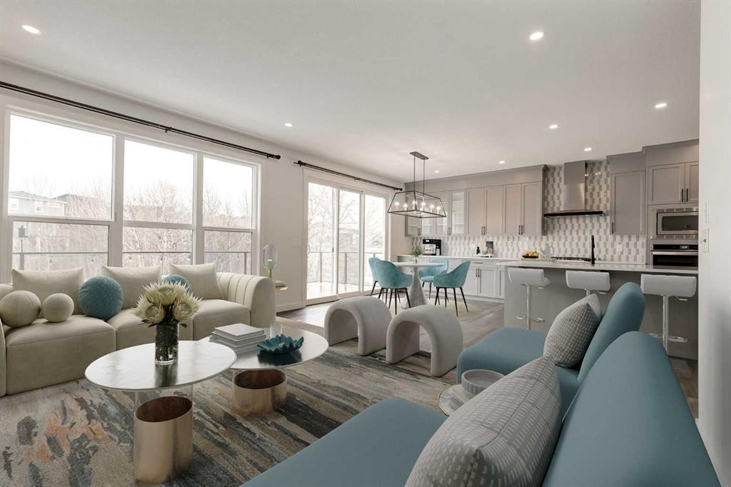 142 Cranbrook Park Se, Calgary, AB - Indoor Photo Showing Living Room