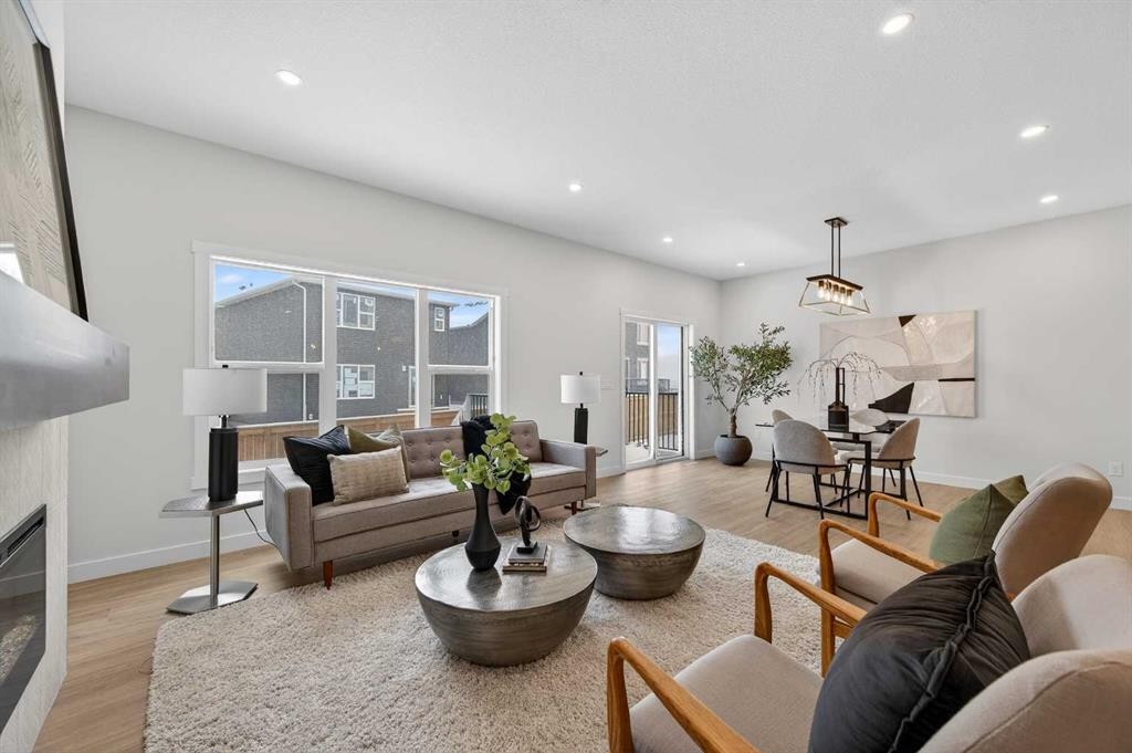 36 Lewiston Common Ne, Calgary, AB - Indoor Photo Showing Living Room