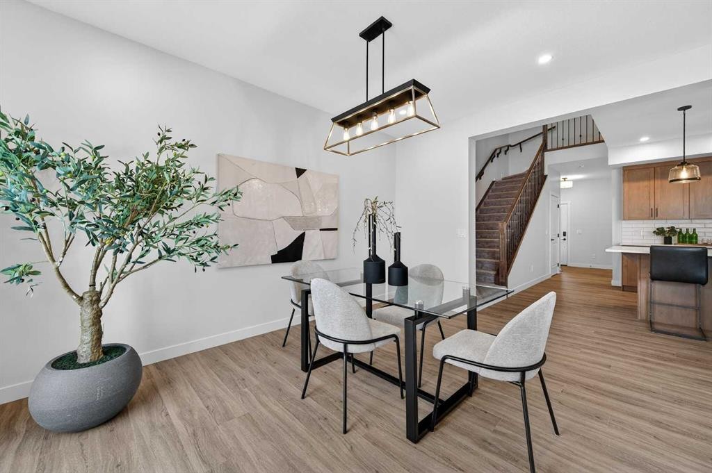 36 Lewiston Common Ne, Calgary, AB - Indoor Photo Showing Dining Room