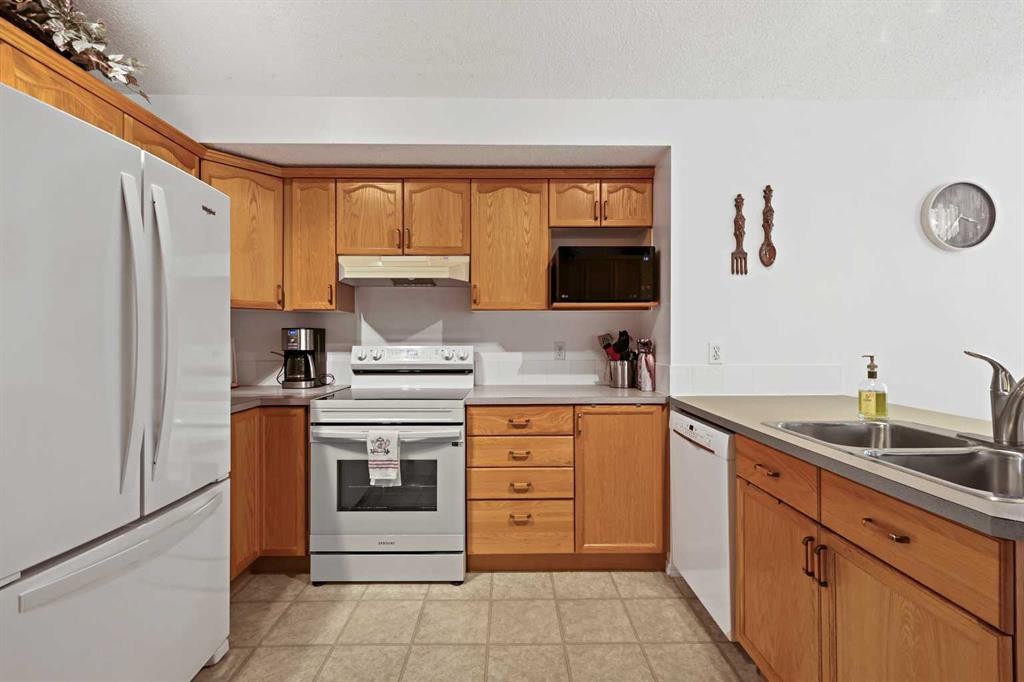 272 Saddlemead Road Ne, Calgary, AB - Indoor Photo Showing Kitchen With Double Sink