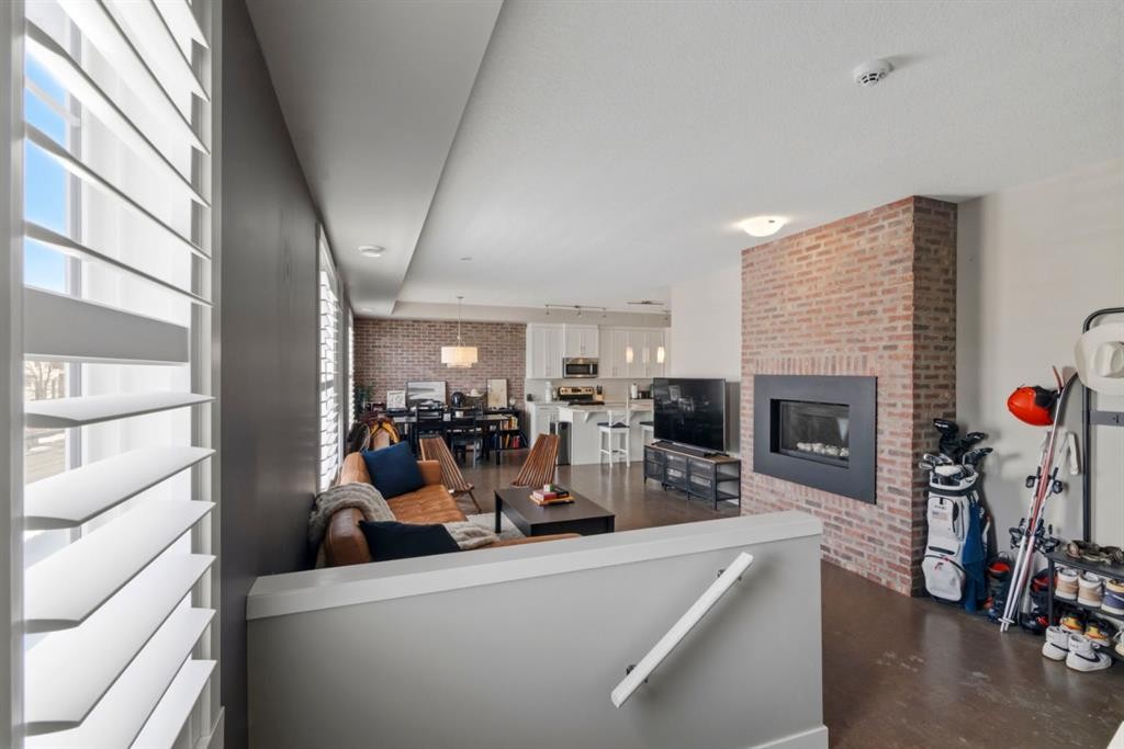 237 Mckenzie Towne Link Se, Calgary, AB - Indoor With Fireplace