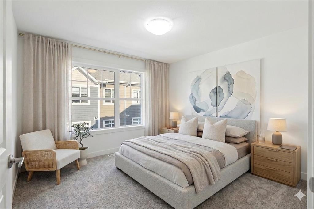 812 Cranbrook Walk Se, Calgary, AB - Indoor Photo Showing Bedroom