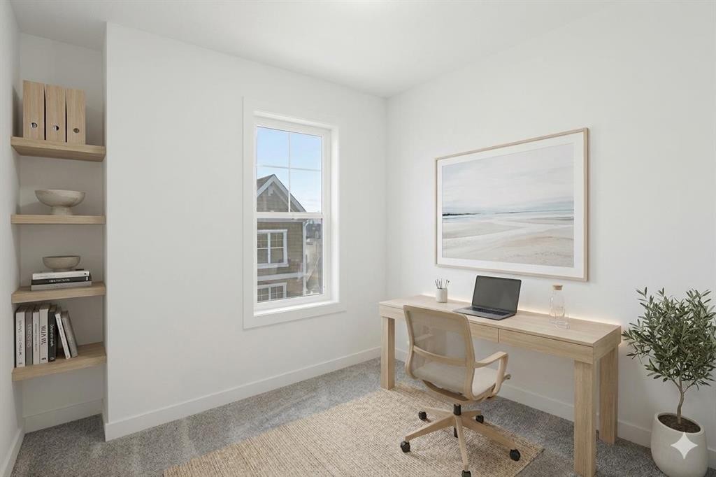 812 Cranbrook Walk Se, Calgary, AB - Indoor Photo Showing Office
