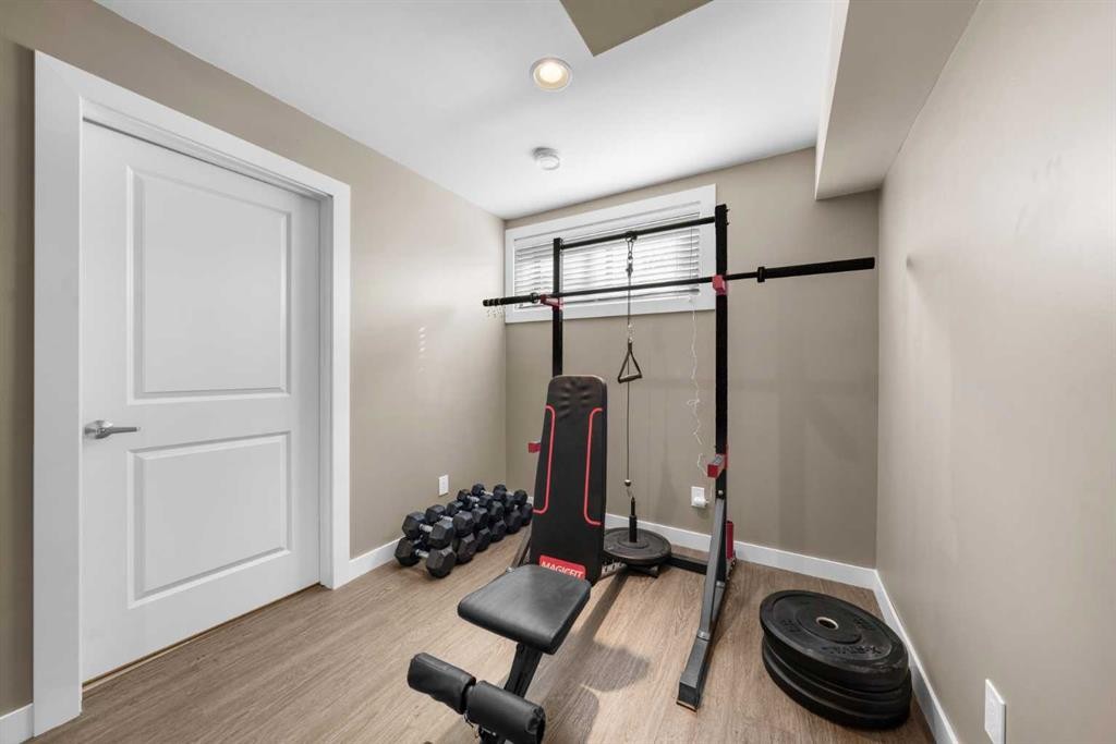 237 Walden Parade Se, Calgary, AB - Indoor Photo Showing Gym Room