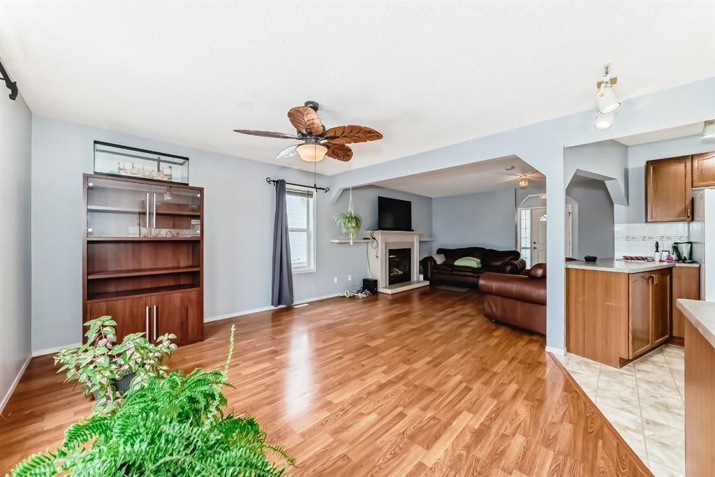 835 Westmount Drive, Strathmore, AB - Indoor With Fireplace