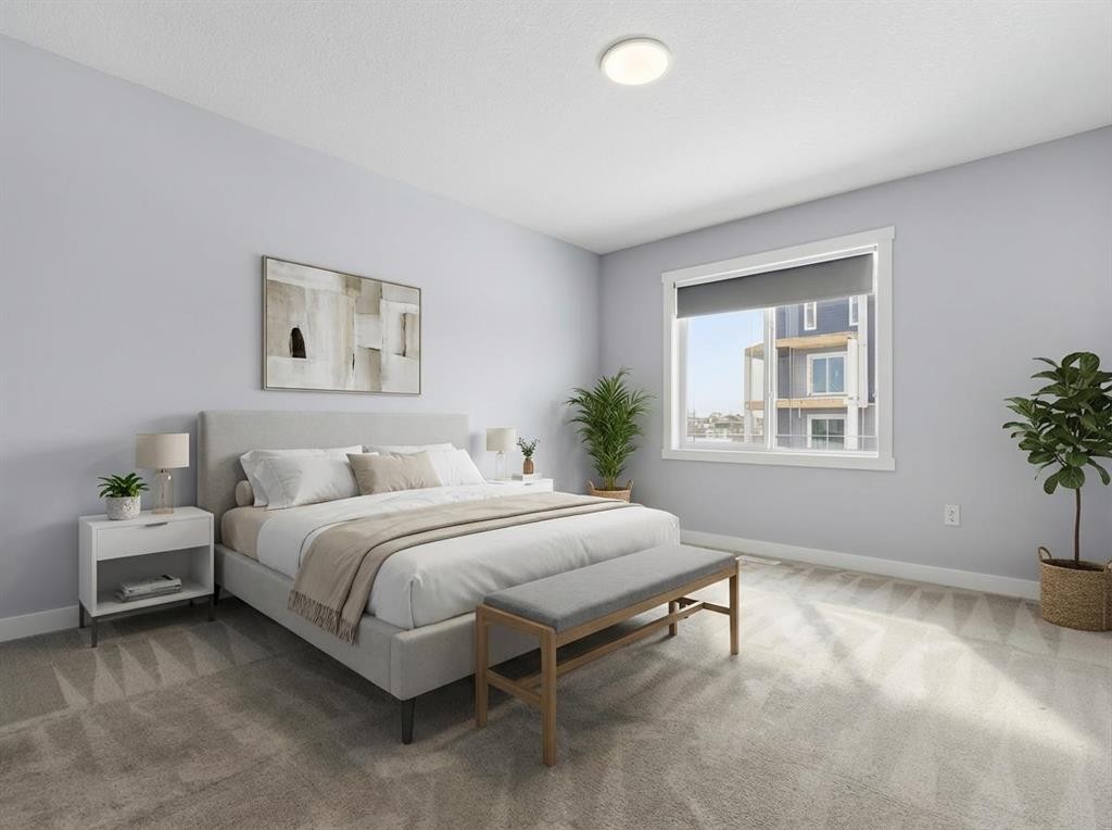 68 Cornerbrook View Ne, Calgary, AB - Indoor Photo Showing Bedroom