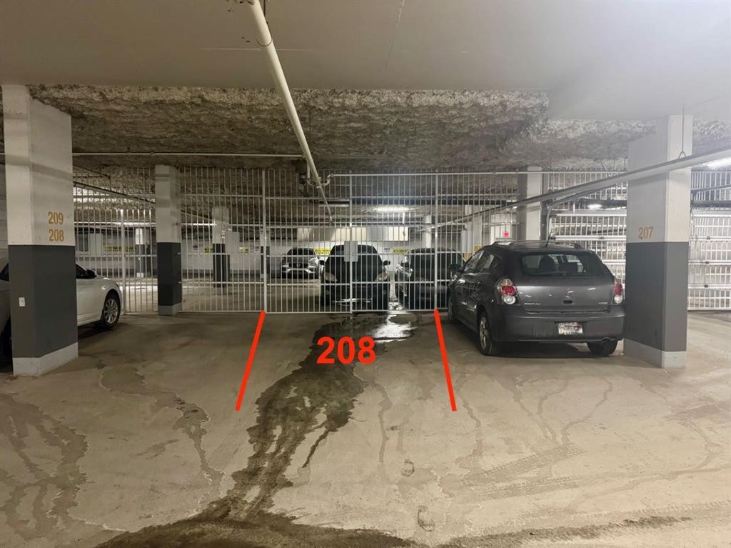 2103-510 6 Avenue Se, Calgary, AB - Indoor Photo Showing Garage